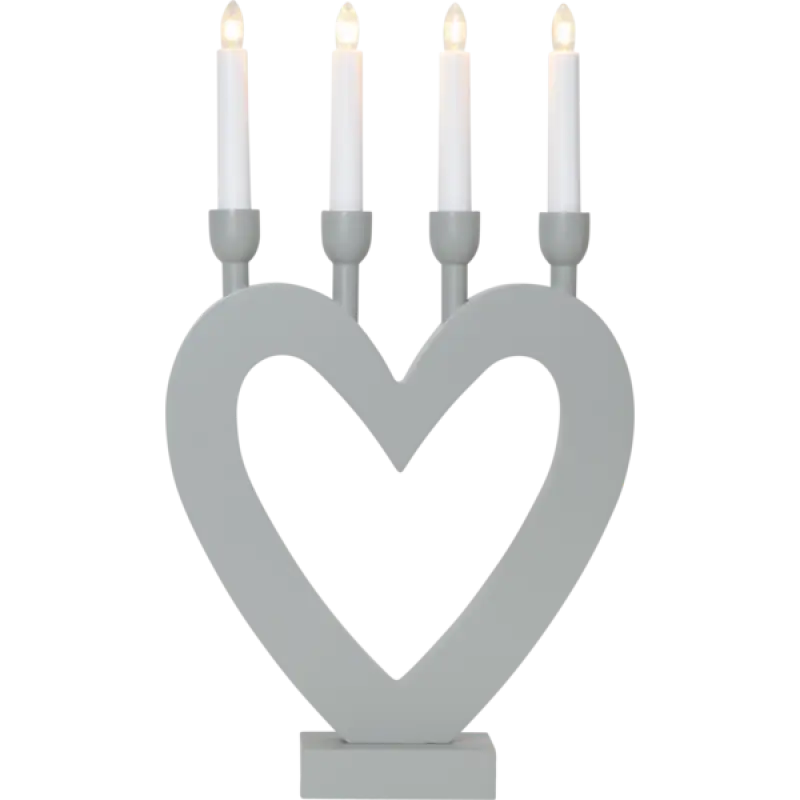 ST Dala ljusstake grå - Adventsljusstake