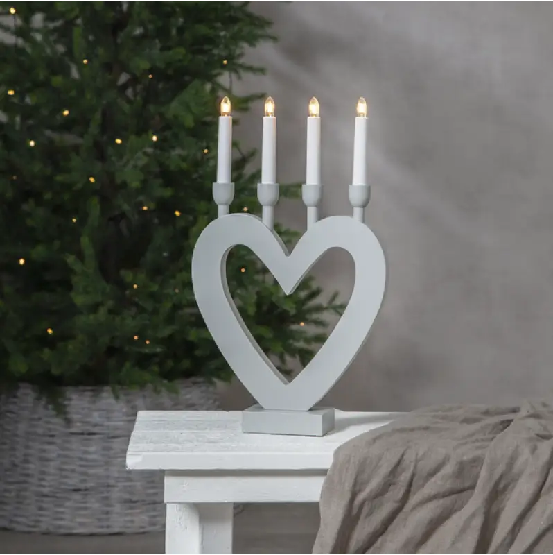 ST Dala ljusstake grå - Adventsljusstake