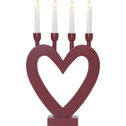 ST Dala ljusstake röd - Adventsljusstake