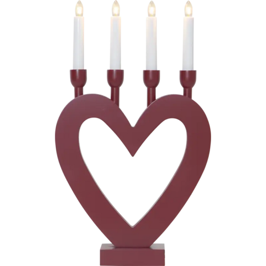 ST Dala ljusstake röd - Adventsljusstake