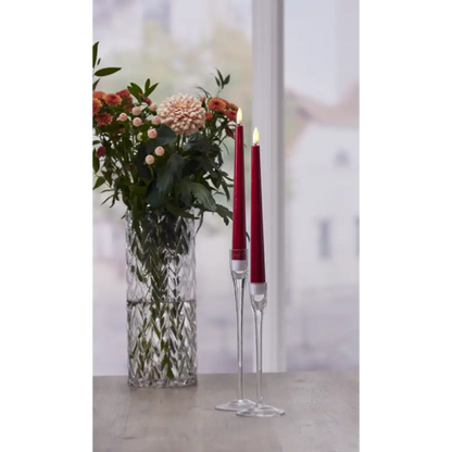 ST Flamme Candy LED Antikljus 2-pack röd - Ljus