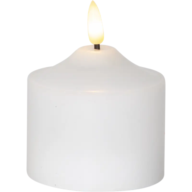 ST Flamme Wax LED 9,5 cm - LED ljus