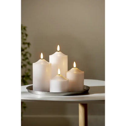 ST Flamme Wax LED 9,5 cm - LED ljus