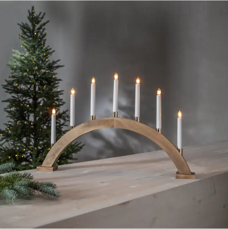 ST Gillian Ljusstake brun - adventsljusstake