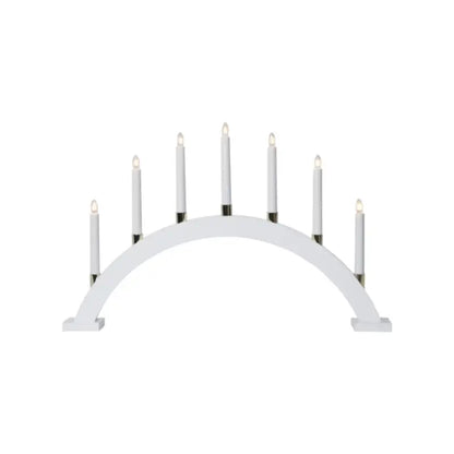 ST Gillian Ljusstake vit - Adventsljusstake