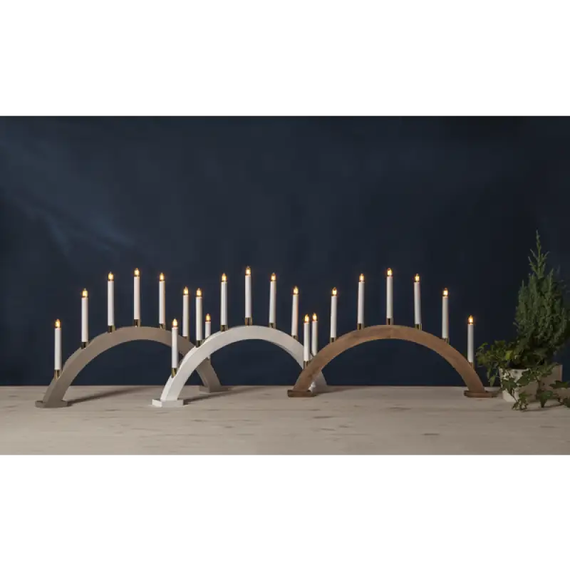 ST Gillian Ljusstake vit - Adventsljusstake