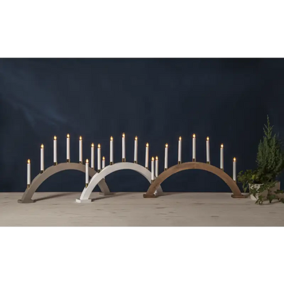 ST Gillian Ljusstake vit - Adventsljusstake