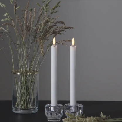 ST LED Antikljus 2-pack 25 cm vit - LED ljus