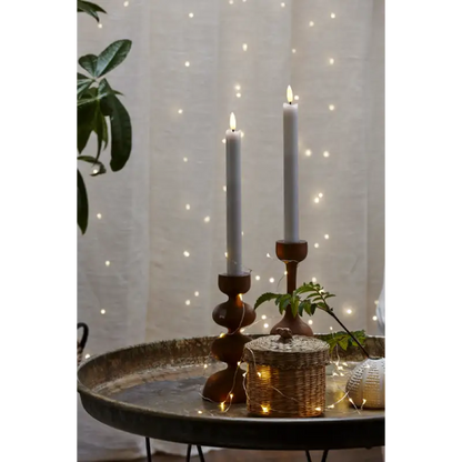 ST LED Antikljus 2-pack 25 cm vit - LED ljus