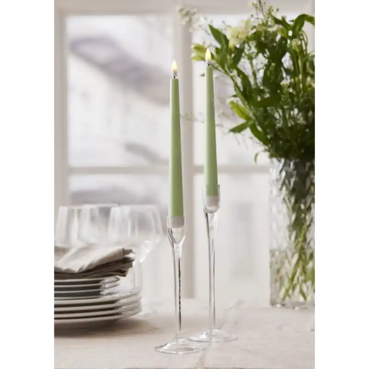 LED Antikljus 2-pack Flamme Grön - LED ljus