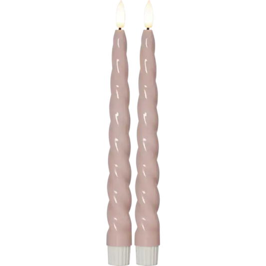 ST LED antikljus flamme shine 2-pack rosa - LED ljus