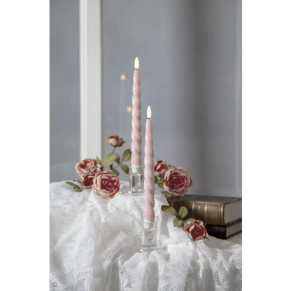 ST LED antikljus flamme shine 2-pack rosa - LED ljus