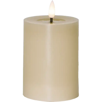 ST LED blockljus Flamme Flow 10cm beige - LED ljus