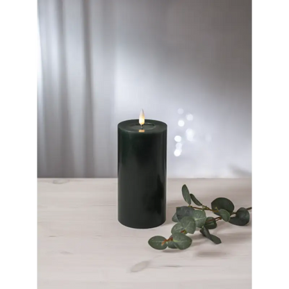 ST LED blockljus Flamme Flow 12,5cm grön - LED ljus