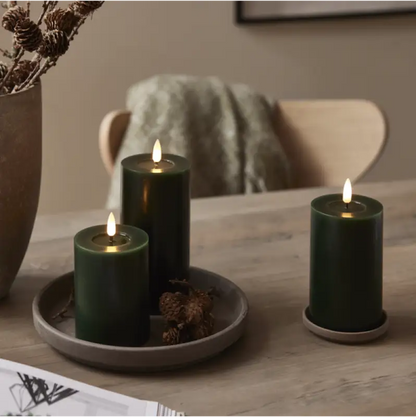 ST LED blockljus Flamme Flow 15 cm grön - LED ljus