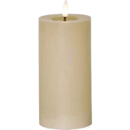 ST LED blockljus Flamme Flow 15cm beige - LED ljus