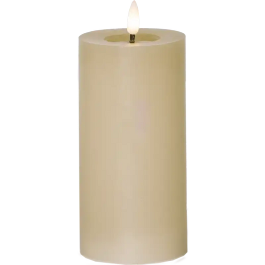 ST LED blockljus Flamme Flow 15cm beige - LED ljus