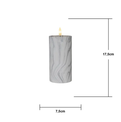 ST LED flamme marble 17,5cm - LED ljus