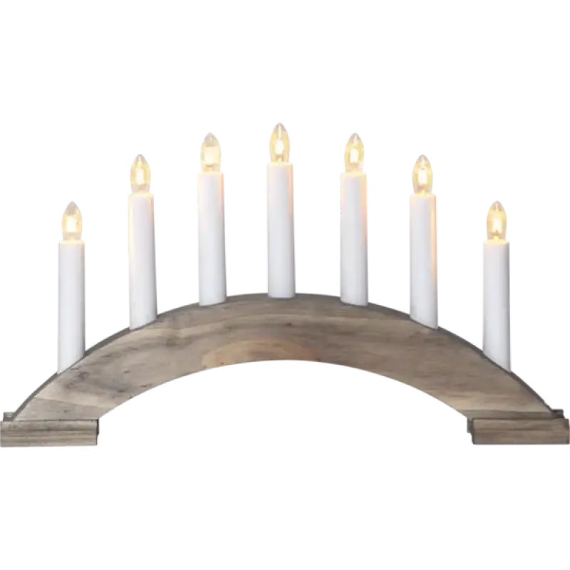 ST Ljusstake BEA 283-19 brun - Adventsljusstake