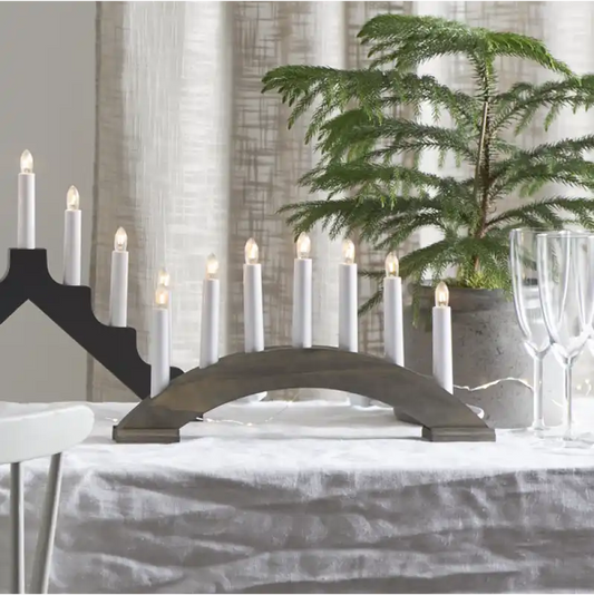 ST Ljusstake BEA 283-19 brun - Adventsljusstake