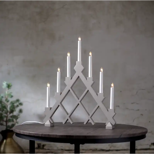 ST Rut Ljusstake beige