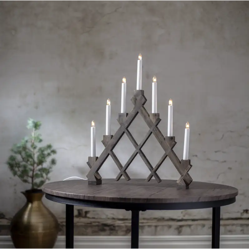 ST Rut Ljusstake Brun - Adventsljusstake