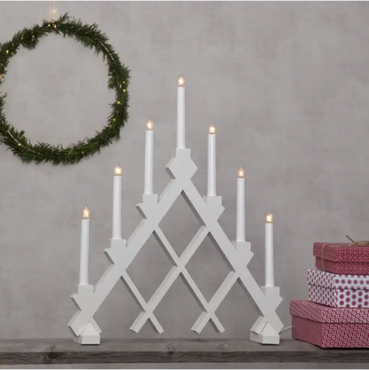 ST Rut Ljusstake vit - Jul