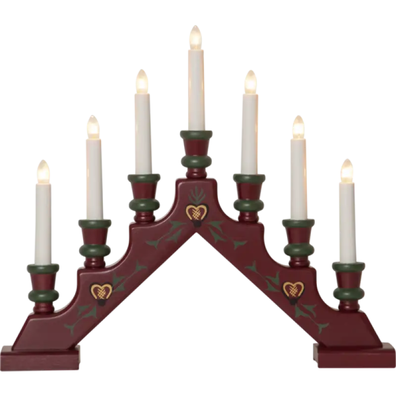 ST Sara ljusstake röd - Belysning