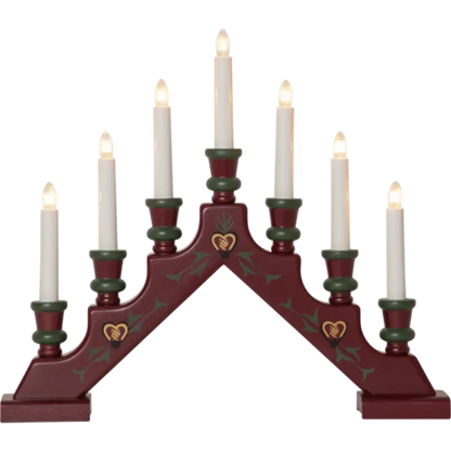 ST Sara ljusstake röd - Belysning