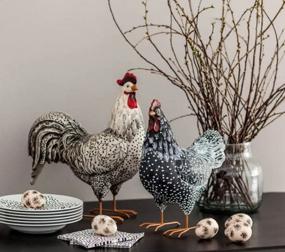 Stilig tupp vit - Dekoration