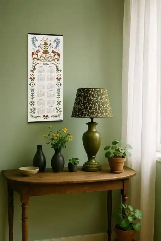 Almanacka Dalahäst 2026 35 x 90 cm - almanacka