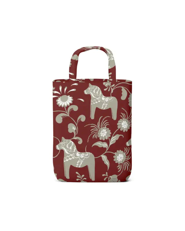 Tygkasse Nusnäs röd 32x40 cm - Textil