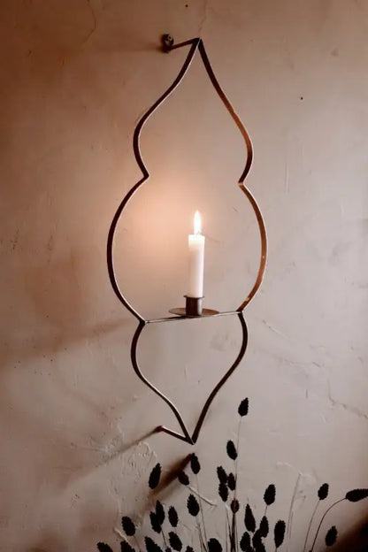 Vägg ljuslykta 55x28 cm - Ljuslykta