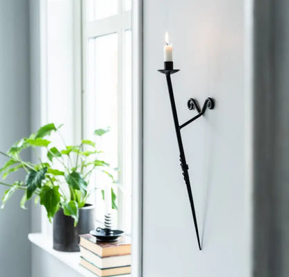 Väggljusstake svart - Väggljusstake