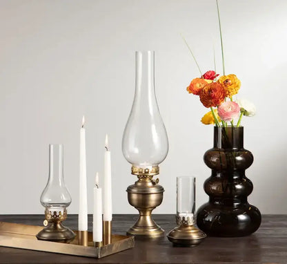 Värmeljuslykta Ariana A.mässing 10x27 cm - Fotogrenlampa