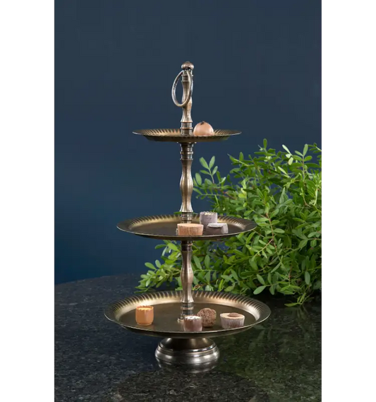 Våningsfat Rand 45cm mässing - Inredning