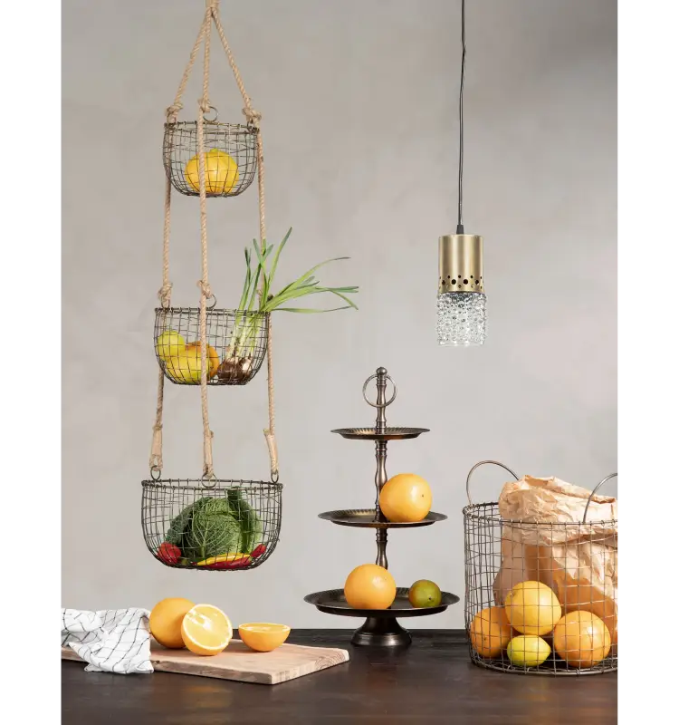 Våningsfat Rand 45cm mässing - Inredning