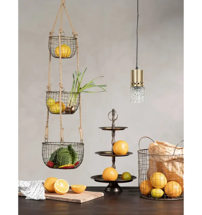 Våningsfat Rand 45cm mässing - Inredning