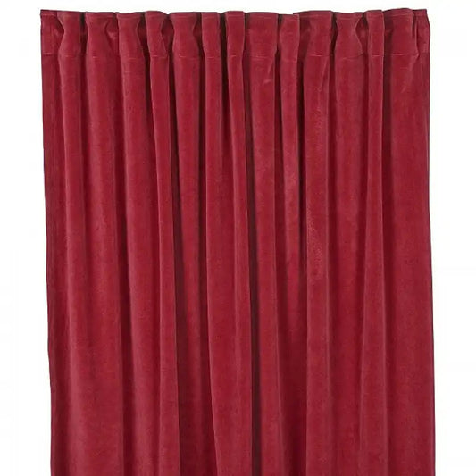 Velvet Multibandslängder 2-pack 140x240 cm red - Gardin