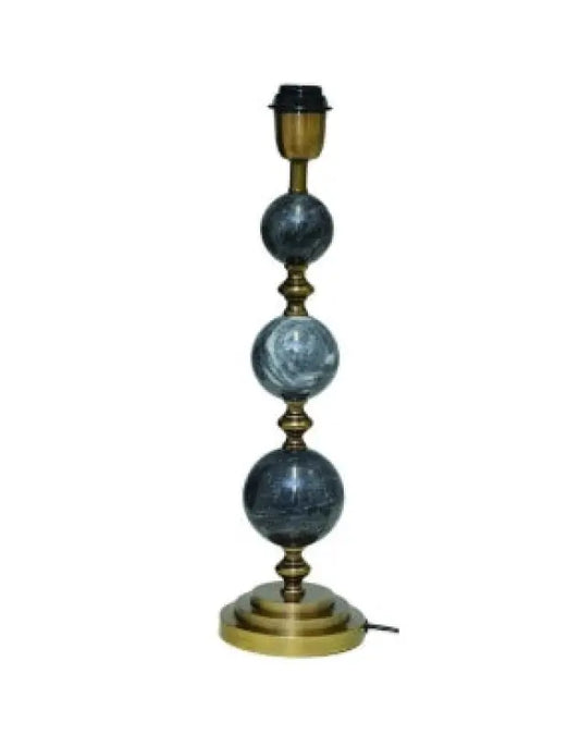Verona Lampfot svart marmor/mässing 53 cm - Lampfot