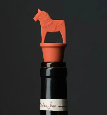 Vinkork dalahäst röd - Vinkork