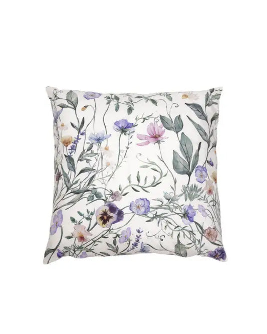 Viola kuddfodral offwhite 45x45 - Blommor