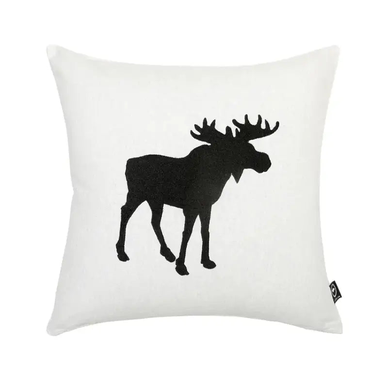 WE Kuddfodral älg beige/svart 45x45 - Kuddfodral
