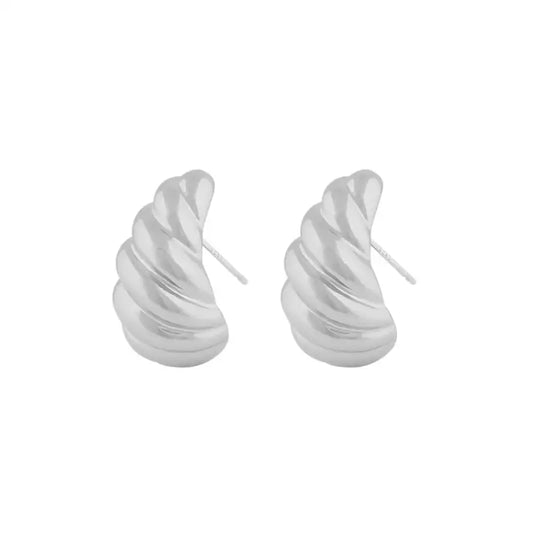 Yenni twist ear silver - Örhänge